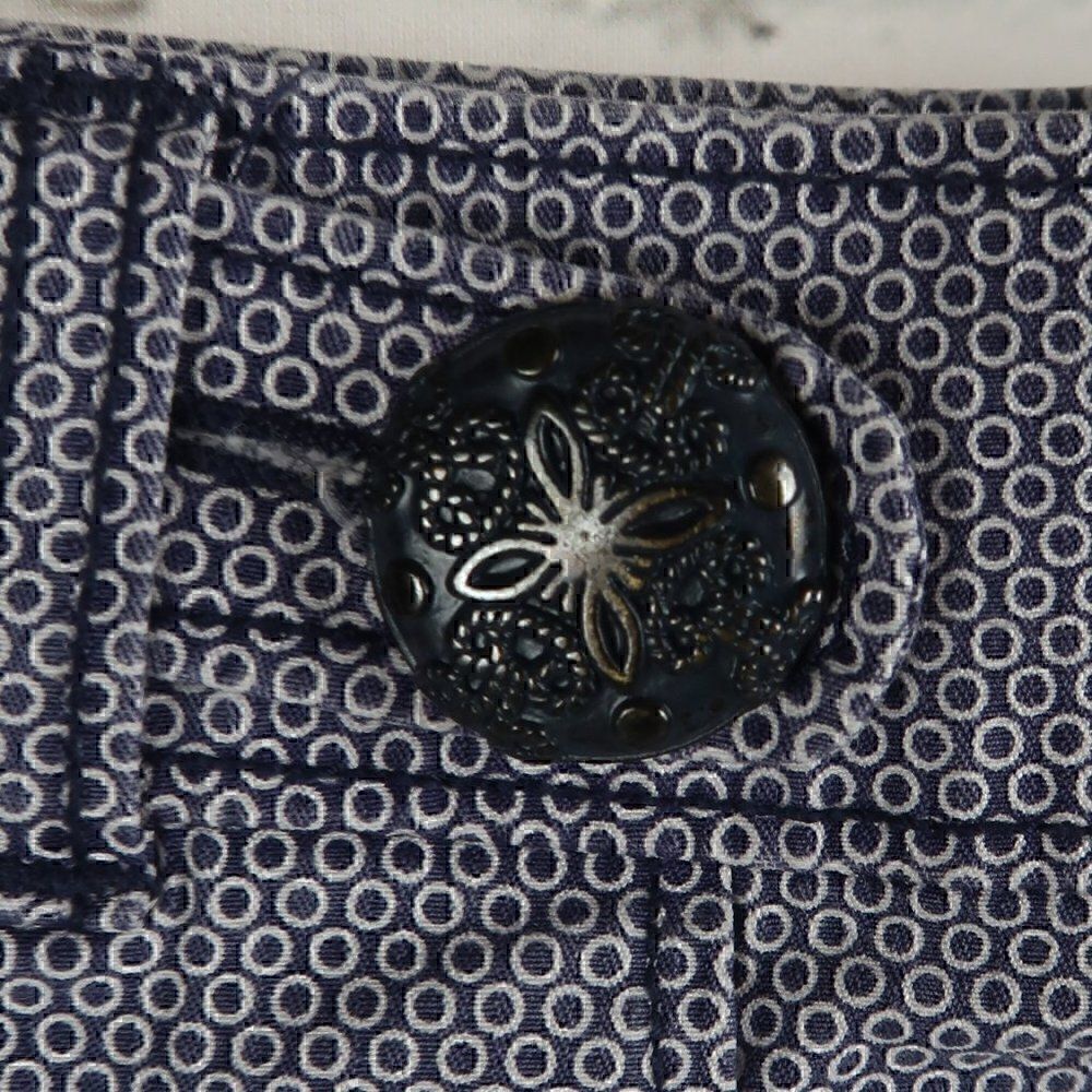 FOSSIL BLUE & WHITE POLKA DOT SKIRT SIZE 8 - Picture 7 of 7